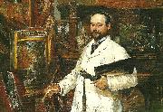 Ernst Josephson Portratt av ALFRED Wahlberg painting